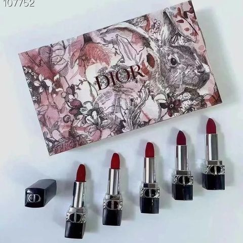 Set Son Dior Rouge Mini Lipsticks 5 x 1.5g - Bộ 5 Màu Son Cao Cấp Dễ Dàng Mang Theo, Quà Tặng Hoàn Hảo cho Tín Đồ Làm Đẹp