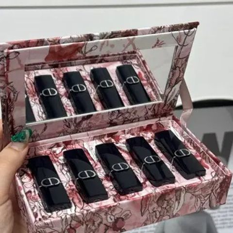 Set Son Dior Rouge Mini Lipsticks 5 x 1.5g - Bộ 5 Màu Son Cao Cấp Dễ Dàng Mang Theo, Quà Tặng Hoàn Hảo cho Tín Đồ Làm Đẹp