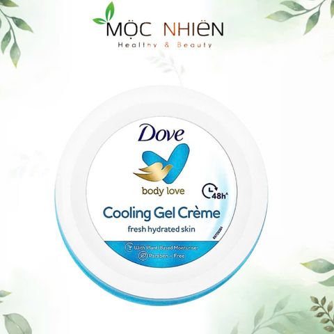 Kem Dưỡng Ẩm Làm Mát Da Không Nhờn Rít - Dove Body Love Cooling Gel Creme 145ml - Dưỡng Ẩm Hàng Ngày, Phù Hợp Mọi Loại Da