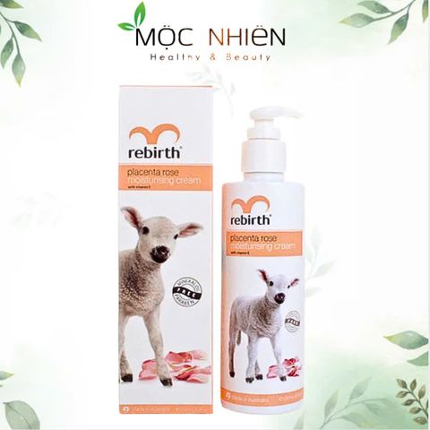 Sữa Dưỡng Thể Nhau Thai Cừu & Tinh Chất Hoa Hồng Rebirth 200ml - Dưỡng Ẩm, Làm Săn Chắc Da, Phù Hợp Cho Da Nhạy Cảm