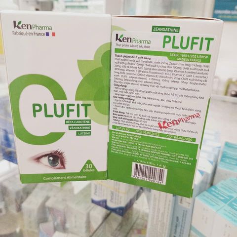 Viên Uống Bổ Mắt PLUFIT - Lutein và Zeaxanthin, Hỗ Trợ Thị Lực, Ngăn Ngừa Lão Hóa, Nhập Khẩu Pháp - 30 Viên