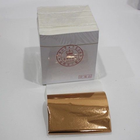 Lá Vàng Đồng Đỏ MGJ Đế Vương - Hộp Đỏ 2000 Lá Dát Vàng Cao Cấp Cho Đồ Thờ, Tượng Phật, Bàn Ghế Sang Trọng