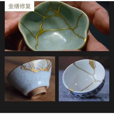 Viên nén vàng 24K dát tượng và tranh vẽ - Bộ dụng cụ nghệ thuật Kintsugi hoàn hảo cho sáng tạo và trang trí