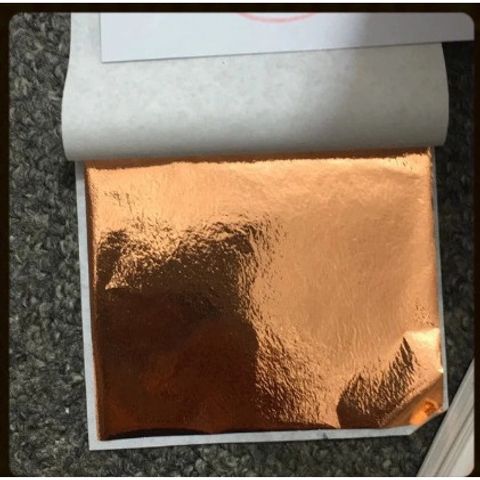 100 Lá Vàng Rose Gold 9x9cm - Lá Dát Vàng Công Nghiệp Chất Lượng Cao Dùng Trong Trang Trí Nội Thất