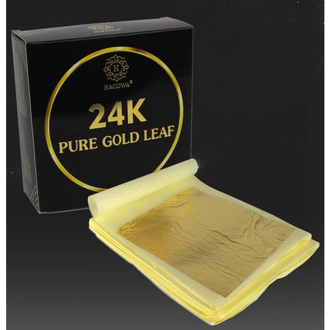 Lá Dát Dát Vàng 9.33cm - Vàng Nguyên Chất Dùng Trang Trí Nội Thất, Đồ Thờ và Phong Thủy - 500 Lá/Quỳ