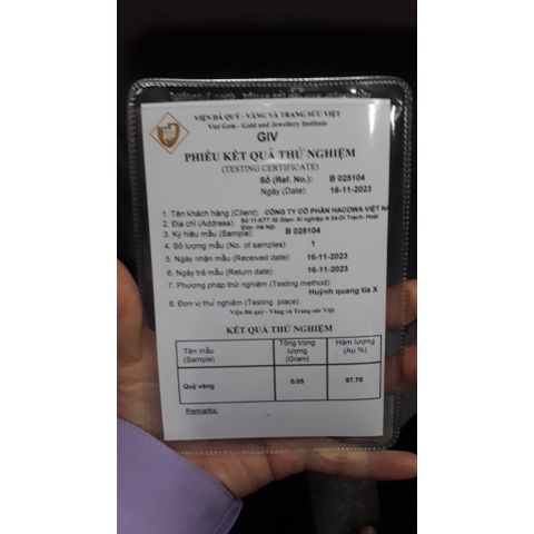 Lá Dát Dát Vàng 9.33cm - Vàng Nguyên Chất Dùng Trang Trí Nội Thất, Đồ Thờ và Phong Thủy - 500 Lá/Quỳ