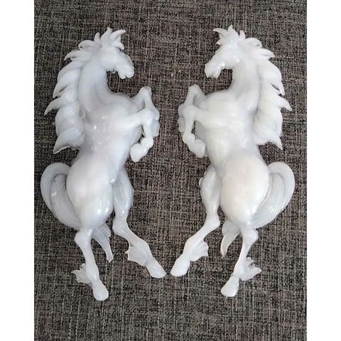 Cặp Phôi Song Mã Trang Trí Dừa Tết 2026 - Biểu Tượng May Mắn & Thăng Tiến trong Phong Thủy - Decor Tết Đẹp Mắt
