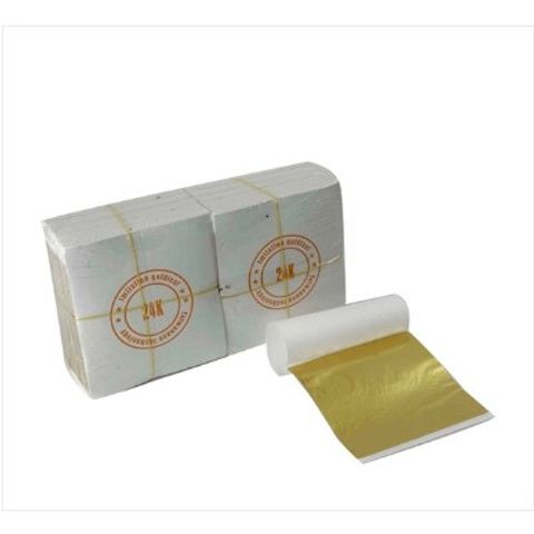 500 Lá Vàng 24K Ánh Đồng Nhạt - Dát Vàng Trên Gỗ, Thủy Tinh, Nhựa, Thạch Cao, Dụng Cụ Trang Trí Nội Thất Giá Rẻ