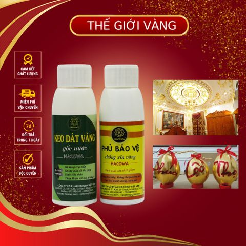 Combo Keo Phủ Gốc Nước 100ml - Dát Vàng Đồ Handmade, Sáng Tạo Nghệ Thuật, Văn Phòng Phẩm, DIY Decor