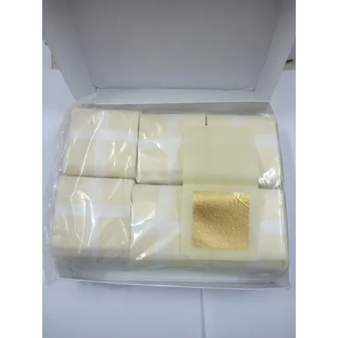 100 Lá Vàng 9999 Chuyên Dùng Làm Đẹp, Spa, Trang Trí Đồ Nội Thất Cao Cấp - Kích Thước 4.33cm, 98% Hàm Lượng Vàng