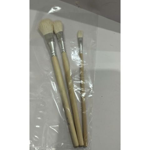 Chổi lông thỏ cao cấp S15/S20 - Dụng cụ dát vàng mềm mịn, không xước bề mặt, cho thợ thi công chuyên nghiệp
