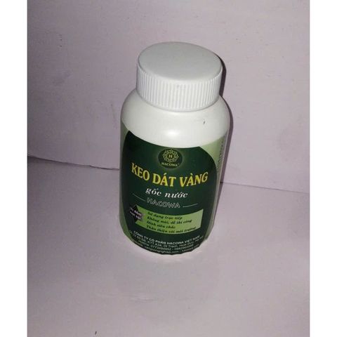 Keo Dán Vàng Lá 200ml Gốc Nước - Dùng Cho Chất Liệu Thấm Hút Như Xi Măng, Thạch Cao, Giấy, Hoa Quả - Dễ Sử Dụng, Nhanh Khô
