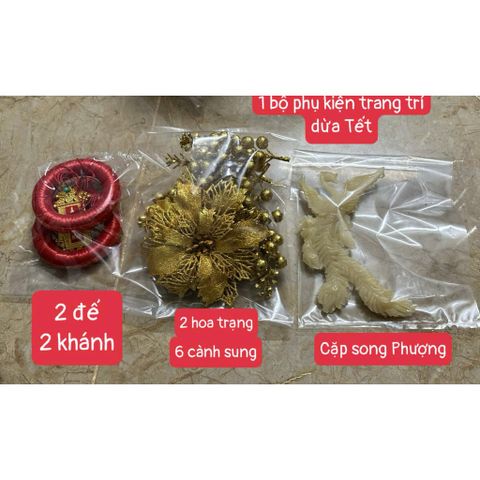 Bộ Combo Dát Vàng Hoa Quả 3000 Lá A Nhật 9cm - Keo và Phủ Bảo Vệ, Dụng Cụ Nghệ Thuật Trang Trí Tết