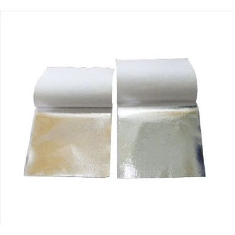 Bộ Combo Dát Bạc Gốc PU - Keo 24K, 100 Lá Bạc & Dụng Cụ Vệ Sinh Cho Gỗ, Kim Loại, Nhựa - Tạo Bóng Đẹp Hoàn Hảo