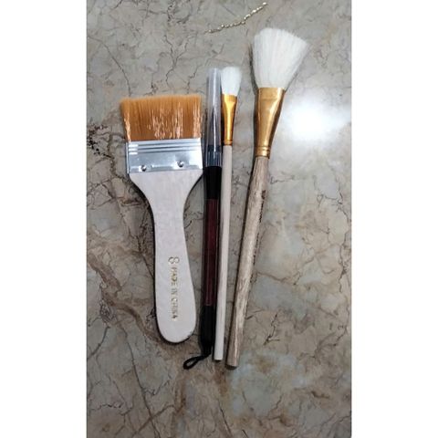 Bộ Combo Dát Bạc Gốc PU - Keo 24K, 100 Lá Bạc & Dụng Cụ Vệ Sinh Cho Gỗ, Kim Loại, Nhựa - Tạo Bóng Đẹp Hoàn Hảo