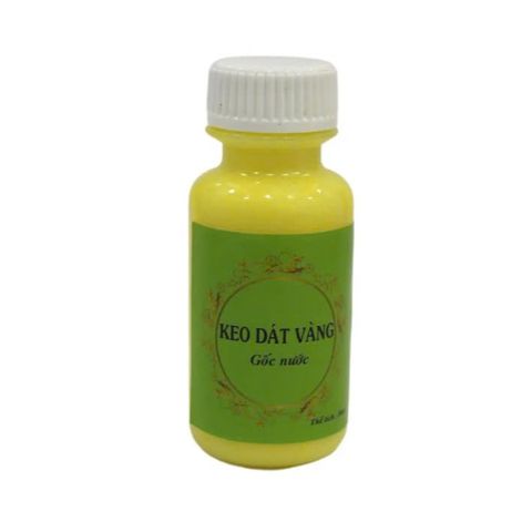 Keo Dát Vàng Gốc Nước 30ml - Dán Lá Vàng Trang Trí Đồ Gỗ, Xi Măng, Hoa Quả, Giấy, Nhanh Khô, Không Mùi - Xuất Xứ Đài Loan