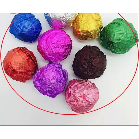 Set 100 Giấy Nhôm Bọc Kẹo & Sô Cô La - Màu Sắc Rực Rỡ, Đẹp Mắt Cho Tiệc Tùng, Đám Cưới và Giáng Sinh