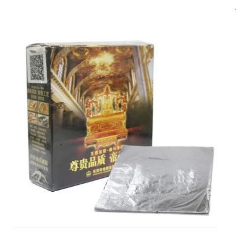 1000 Lá Dát Bạc 14x14cm - Giấy Dát Bạc Chịu Oxy Hacowa, Trang Trí Đồ Nghệ Thuật, Đóng Gói Tiện Lợi