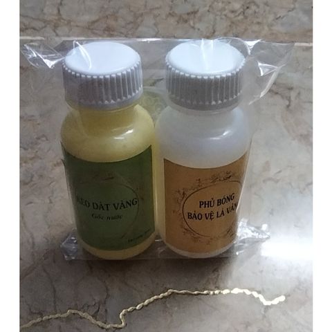 Bộ Combo 30ml Keo Phủ Gốc Nước - Keo Dát Vàng và Phủ Chống Xỉn Cho Nghệ Thuật và Thủ Công Mỹ Nghệ