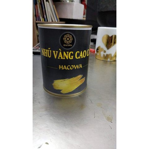 Nhũ vàng cao cấp Hacowa 500g - Vẽ phào chỉ, tượng phật, trang trí nhà cửa với màu vàng 9999, chất liệu đa dạng