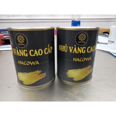 Nhũ vàng cao cấp Hacowa 500g - Vẽ phào chỉ, tượng phật, trang trí nhà cửa với màu vàng 9999, chất liệu đa dạng