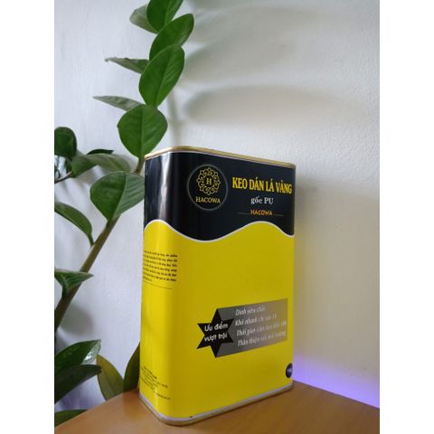 Keo Dán Lá Vàng Gốc PU Nhanh 1KG - Chất Keo Dát Vàng Cho Gỗ, Thủy Tinh, Đá Và Composite, Độ Bám Dính Tốt, Khô Nhanh, Bóng Đẹp
