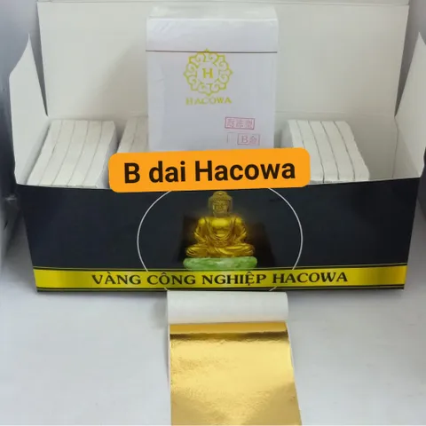 Lá Vàng Công Nghiệp HACOWA 2500 Lá - Dát Vàng Nội Thất, Tượng Phật, Tranh Tường, Đồ Nghệ Thuật Chất Lượng Cao