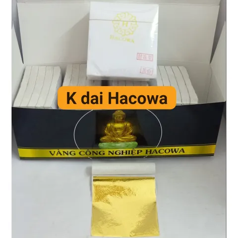 Lá Vàng Công Nghiệp HACOWA 2500 Lá - Dát Vàng Nội Thất, Tượng Phật, Tranh Tường, Đồ Nghệ Thuật Chất Lượng Cao