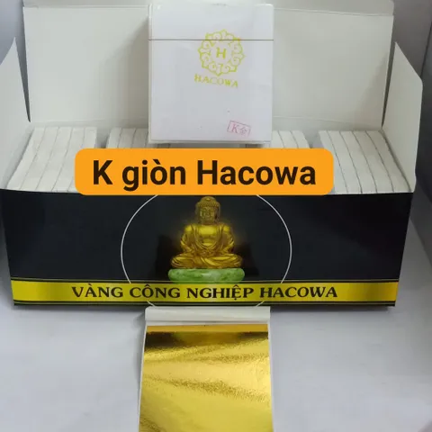 Lá Vàng Công Nghiệp HACOWA 2500 Lá - Dát Vàng Nội Thất, Tượng Phật, Tranh Tường, Đồ Nghệ Thuật Chất Lượng Cao