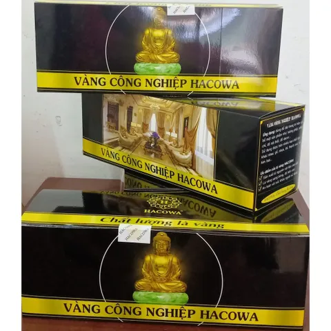 Lá Vàng Công Nghiệp HACOWA 2500 Lá - Dát Vàng Nội Thất, Tượng Phật, Tranh Tường, Đồ Nghệ Thuật Chất Lượng Cao