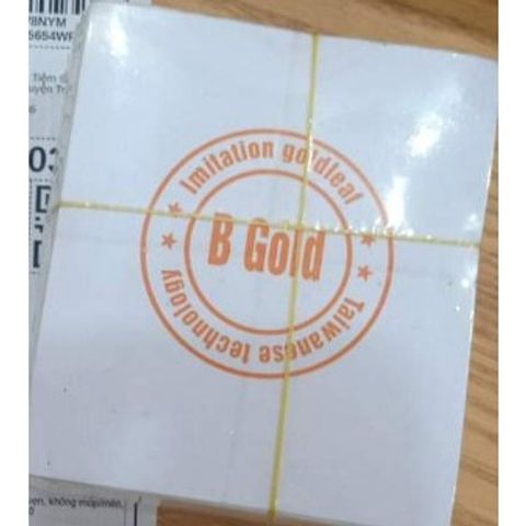 Set 500 Lá Vàng A Gold - Dát Vàng Tượng Phật, Đồ Trang Trí Thủ Công Mỹ Nghệ, Chất Lượng Cao, Kích Thước 9cm x 9cm