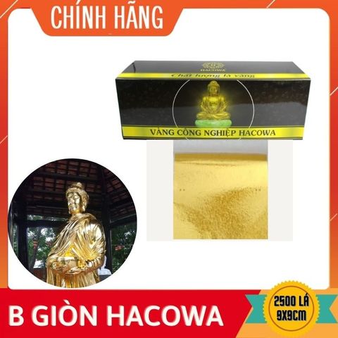 500 Lá Vàng B Giòn Loại 1 9x9cm - Dát Vàng Chất Liệu Gỗ, Nhựa, Kim Loại - Đồ Trang Trí Thủ Công Sáng Tạo