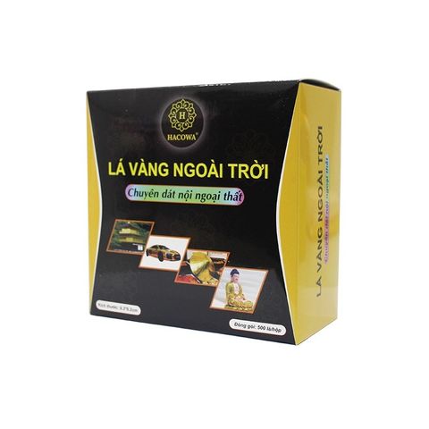 500 Lá Vàng Ngoài Trời 9.33cm - Dát Đồ Ngoại Thất Bền Màu Cho Mũ Bảo Hiểm, Xe Đạp, Xe Máy, Ô Tô, Tượng Phật