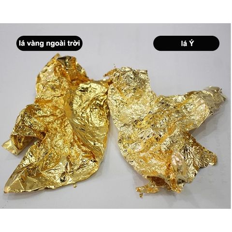 500 Lá Vàng Ngoài Trời 9.33cm - Dát Đồ Ngoại Thất Bền Màu Cho Mũ Bảo Hiểm, Xe Đạp, Xe Máy, Ô Tô, Tượng Phật