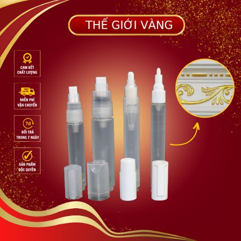 Bộ Bút Bơm Nhũ 4 Chiếc - Dụng Cụ Vẽ Nhũ Trang Trí Nội Thất Cao Cấp, Thiết Kế Tiện Lợi, Chuyên Dụng cho Nghệ Nhân