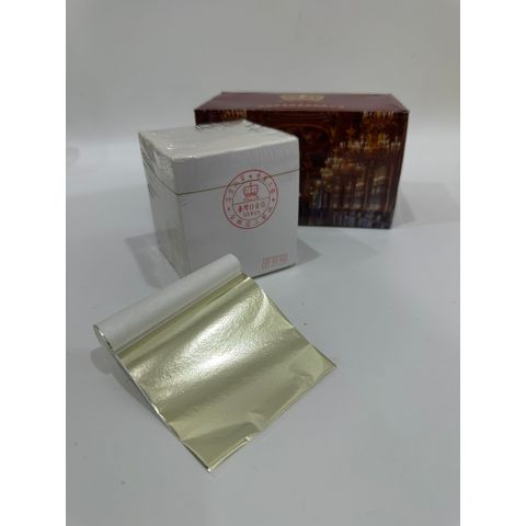 Lá Vàng Đế Vương Sampange Bạc XBY - 2000 Lá Dát Vàng Cao Cấp Cho Đồ Thờ, Tượng Phật, Nội Thất Sang Trọng
