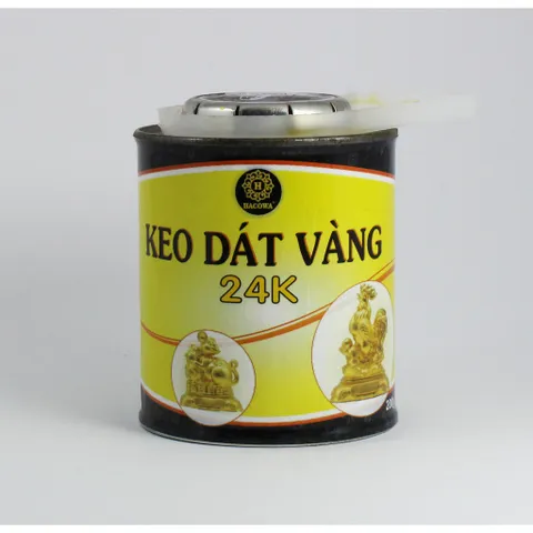 Keo Dán Vàng 24K Siêu Đẹp 500g - Dùng Cho Gỗ, Kim Loại, Thủy Tinh, Gốm Sứ - Dễ Sử Dụng, Không Cần Canh Keo