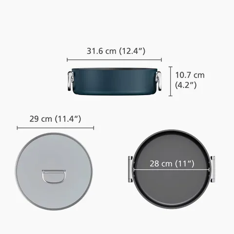 Nồi Thấp Joseph Joseph 45046 28cm - Nồi Inox Chống Dính Nắp Kính, Dùng Được Cho Tất Cả Các Loại Bếp, Tiết Kiệm Không Gian