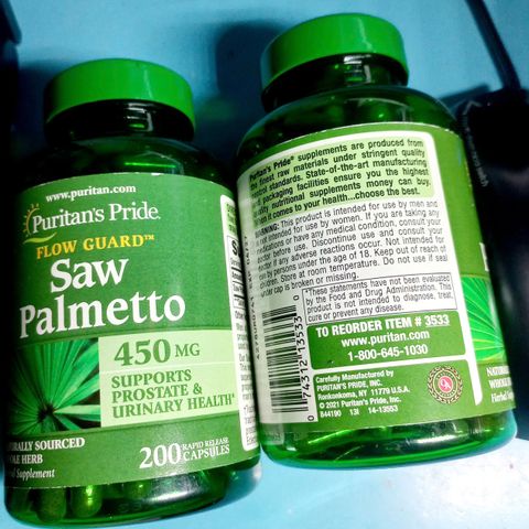 Viên uống hỗ trợ tuyến tiền liệt và đường tiết niệu Saw Palmetto 450mg  200 viên, hàng nhập Mỹ