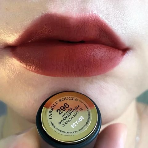 Son Lancôme L'Absolu Rouge Drama Matte 296 - Son Môi Đỏ Thuần Chính Hãng, Độ Bám Màu Lâu Trôi, Dưỡng Ẩm, Thiết Kế Sang Trọng