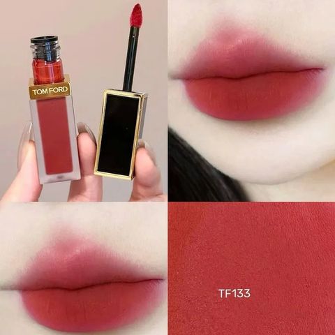 Son Kem Tom Ford Lip Liquid Luxe Matte 133 Carlet Stiletto - Màu Đỏ Gạch Sang Trọng, Chất Lượng Đỉnh Cao cho Đôi Môi Quyến Rũ