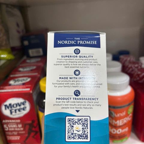 Viên Uống Dầu Cá Omega 3 và CoQ10 Nordic Naturals - Hỗ Trợ Sức Khỏe Não Bộ, Tim Mạch - 60 Viên Bổ Sung Dinh Dưỡng