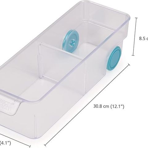 Khay Chứa Đồ 2 Ngăn Nhỏ Joseph Joseph FridgeStore™ - Dụng Cụ Nhà Bếp Tiện Lợi Có Bánh Xe Di Chuyển Dễ Dàng