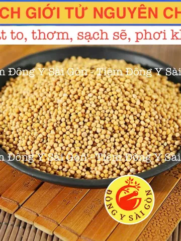 Hạt Bạch Giới Tử 100g - Hỗ Trợ Hô Hấp, Giảm Khó Thở, Thảo Dược Tự Nhiên Từ Rau Cải Canh, Tiệm Đông Y Sài Gòn