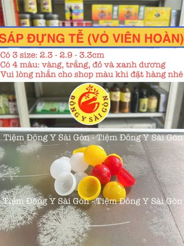 Sáp Nhựa Đựng Tễ 1kg - Vỏ Nhựa Lồng Xổ Số May Mắn, Đường Kính 2.3cm, 2.9cm, 3.3cm - Quà Tặng Dịp Lễ Tết Việt Nam