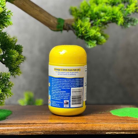 Nature's Way Kids Smart Vita Gummies Omega-3 DHA Fish Oil - Viên uống hỗ trợ sức khỏe não và mắt cho trẻ em (60 viên)