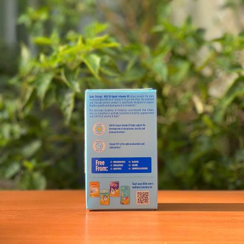 Vitamin D3 Baby Ddrops 400 IU - Vitamin D Chất Lỏng Cho Bé (90 Giọt) Tăng Cường Sức Khỏe Xương - Nhập Khẩu Chính Ngạch từ Canada