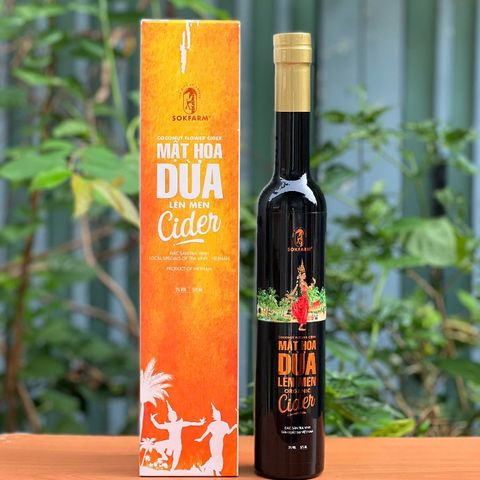 Nước Uống Lên Men Mật Hoa Dừa Sokfarm 375ml - Thức Uống Tự Nhiên, Giàu Khoáng Chất, Phù Hợp Cho Phái Đẹp, Vị Ngọt Thanh, Hậu Vị Chua Dịu