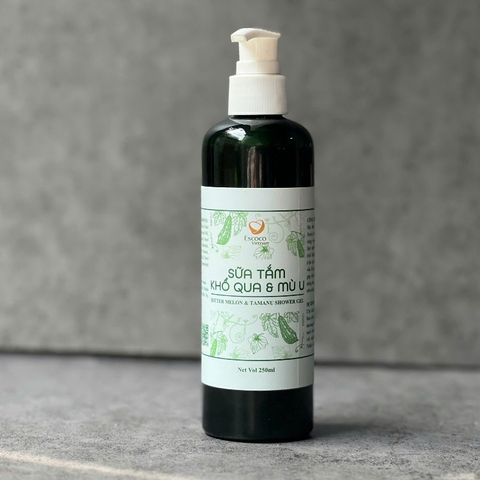 Sữa Tắm Khổ Qua Mù U Escoco 250ml & 500ml - Chăm Sóc Da Thiên Nhiên, Diệt Khuẩn, Dưỡng Ẩm, Cho Trẻ Em và Người Lớn