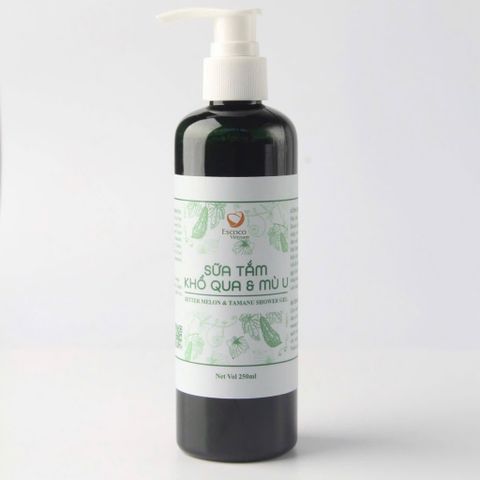 Sữa Tắm Khổ Qua Mù U Escoco 250ml & 500ml - Chăm Sóc Da Thiên Nhiên, Diệt Khuẩn, Dưỡng Ẩm, Cho Trẻ Em và Người Lớn